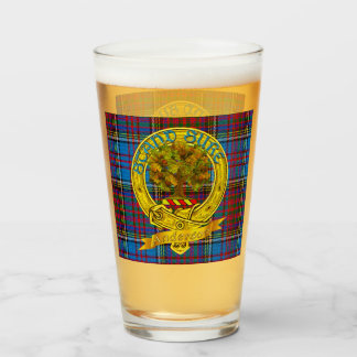 Verre Tartan et motif de clan d'Anderson