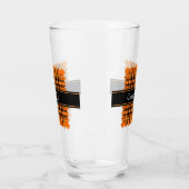 Verre Tartan orange d'Halloween (Gauche)