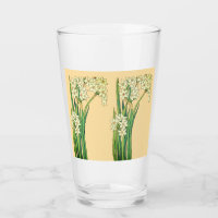 Tasse de Latte Fleurs de Narcisse Art Nouveau