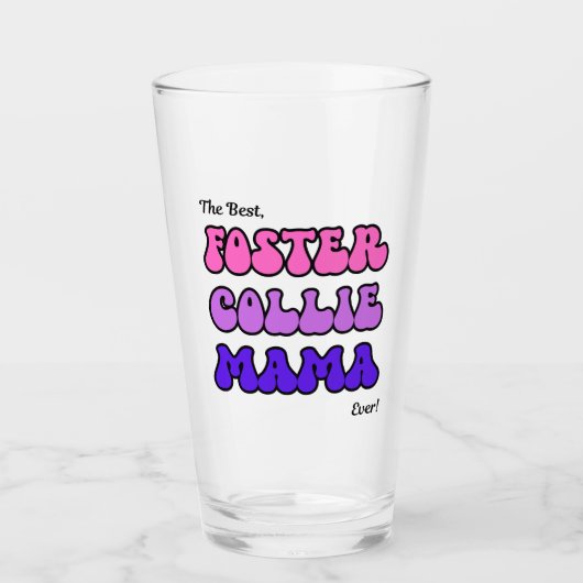 Verre Tasse de maman colley en famille d'accueil (Devant)