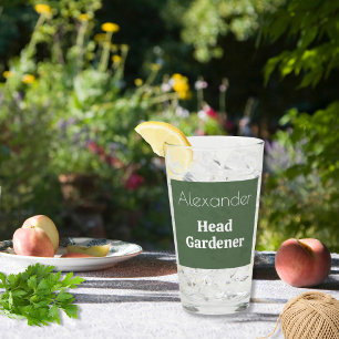 Verre Tasse personnalisée Chef Jardinier Glass