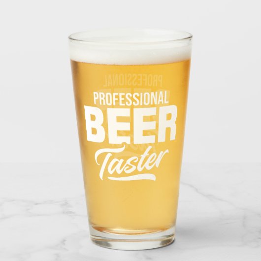 Verre Taster de bière professionnelle (Devant (rempli))