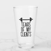 Verre Tears of My Clients Personal Trainer Canards Cadea (Devant)