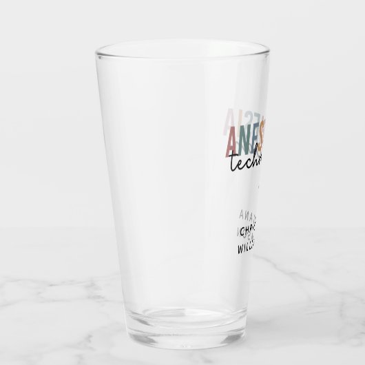 Verre Technicien d'anesthésie personnalisée Technique d' (Droite)