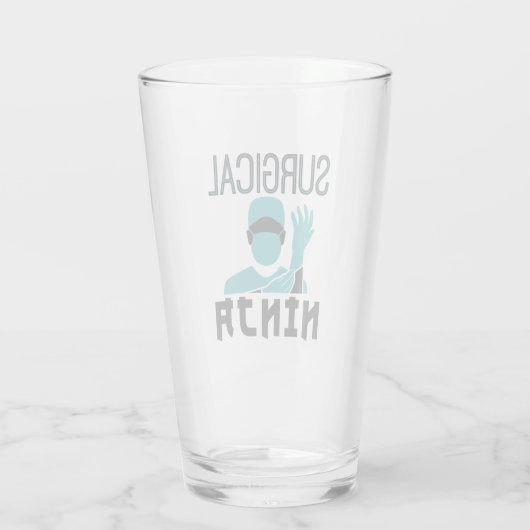 Verre Technologue en chirurgie Ninja Scrub (Dos)