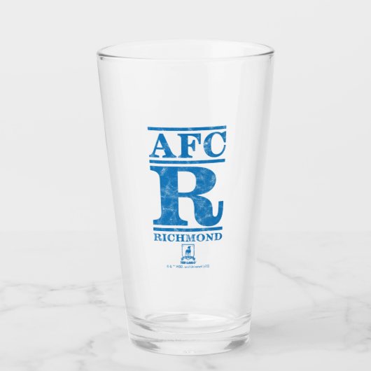 Verre Ted Lasso | AFC R Richmond Text Logo (Devant)