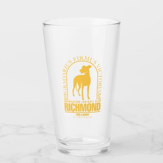 Verre Ted Lasso | AFC Richmond Gold Arched Logo (Devant)