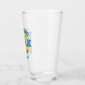 Verre Ted Lasso | Diamond Chiens Pennant Graphisme (Gauche)
