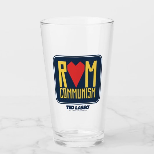 Verre Ted Lasso | Graphique du communisme rom (Devant)