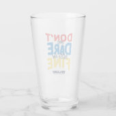 Verre Ted Lasso | N'osez-vous pas vous fixer pour fin (Dos)
