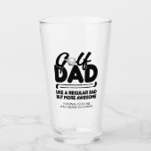 Verre Tendance Cool "GOLF DAD" pinte de typographie (Devant)