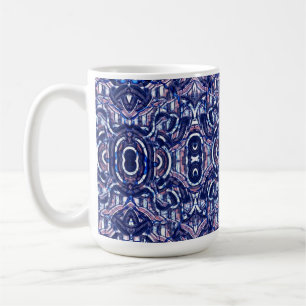 Verre tendu 15oz de Mug en céramique géométrique v