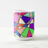 "Verre tendu" Conception abstraite Mug (Centre)