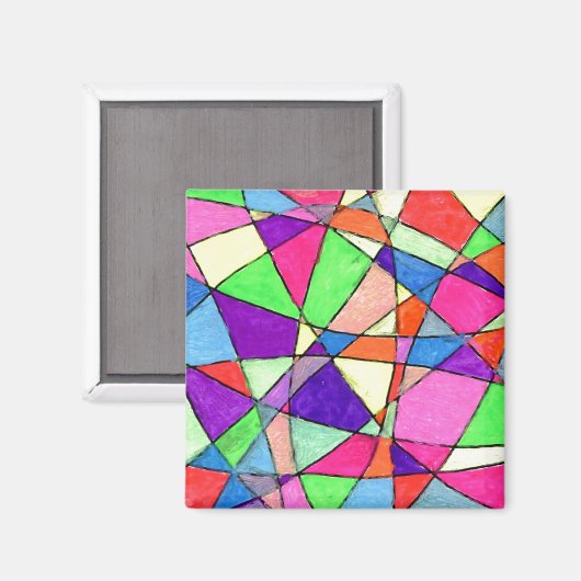 "Verre tendu" Magnet d'art Abstrait (Recto/Verso)