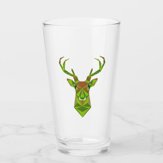 Verre Tête de cerf géométrique Camo (Devant)