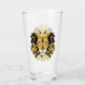 Verre Tête de lion géométrique Brown (Dos)