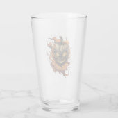 Verre Tête du Citrouille effrayant (Dos)