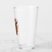 Verre Tête du Citrouille effrayant (Gauche)