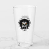 Verre TÊTE ZOMBIE YEUX orange (Dos)