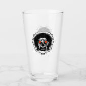 Verre TÊTE ZOMBIE YEUX orange (Devant)