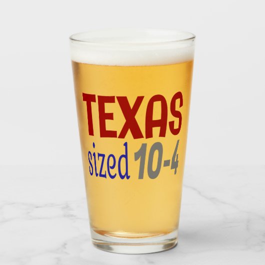 Verre Texas format 10-4 LetterKenny (Devant (rempli))