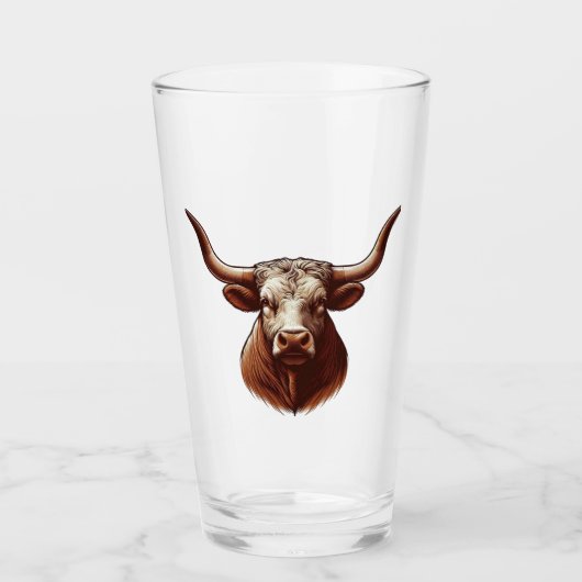 Verre Texas Longhorn (Devant)