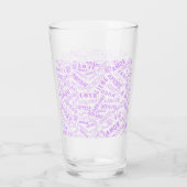 Verre texte d'amour multilingue - Choisir la coule (Dos)