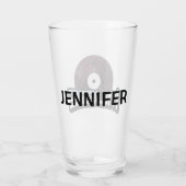 Verre Texte de musique avec enregistrement vinyle (Dos)