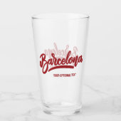 Verre Texte personnalisé Barcelone (Devant)