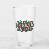 Verre Texte personnalisé du segment de forêt (Devant)