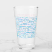 Verre texte santé multilingue - Choisir la couleur (Dos)