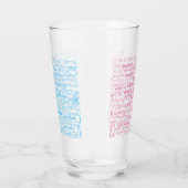 Verre texte santé multilingue - Choisir la couleur (Droite)