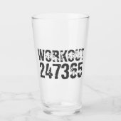 Verre Texte usé et rayé Workout 247365 rose (Devant)
