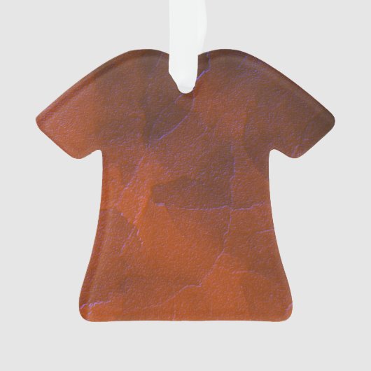 Verre Texturé Abstrait Terreux Orange Bleu (devant)