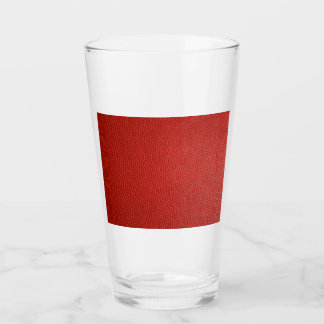 Verre Texture en cuir rouge