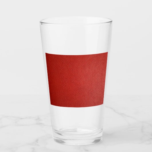 Verre Texture en cuir rouge (Devant)