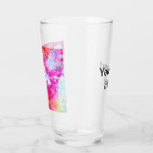 Verre Texture rouge rose (Gauche)