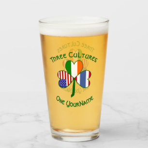 Verre Thaïlande irlandais drapeaux américains Shamrock p