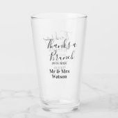 Verre Thanks a brunch post wedding name date simple (Dos)