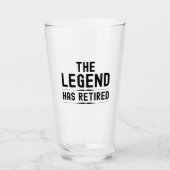 Verre The legend has retired (Devant)