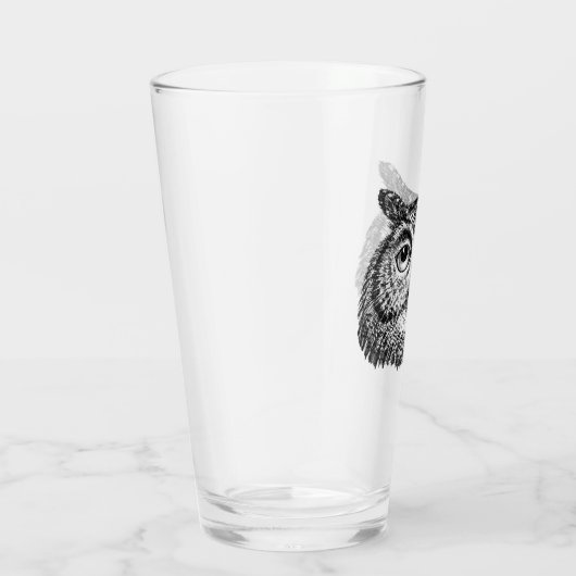Verre "The Watcher" Simplement Éffrayant B&W Pint Glass (Droite)