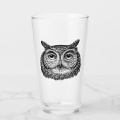 Verre "The Watcher" Simplement Éffrayant B&W Pint Glass (Devant)