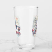 Verre Thème Nautique Bateau Côtier "Let's Get Nauti" (Droite)