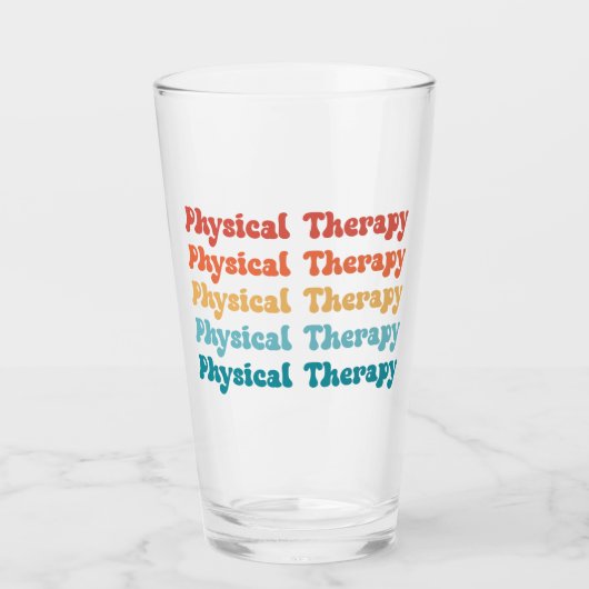Verre Thérapie physique PT Retro PT Cadeaux Grad (Devant)