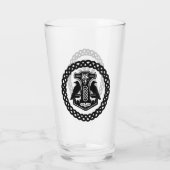 Verre Thor's Hammer in Celtic Knot Cercle Glass (Dos)