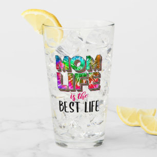 Verre Tie Dye Maman La vie est la meilleure vie