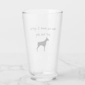 Verre Tiens Mon Boisson Je Dois Pet Ce Chien (Dos)