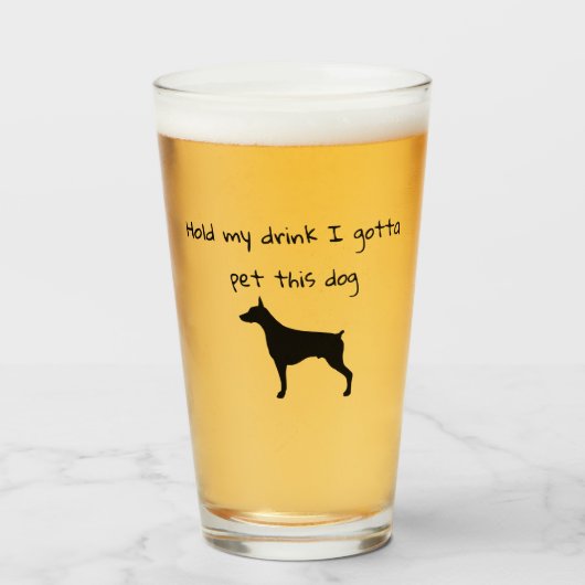 Verre Tiens Mon Boisson Je Dois Pet Ce Chien (Devant (rempli))