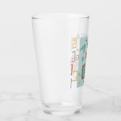 Verre Tige Atomique 16oz Pint Glass Moderne du milieu du (Droite)