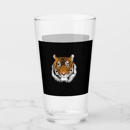 Verre Tiger Face Glass Cup (Devant)